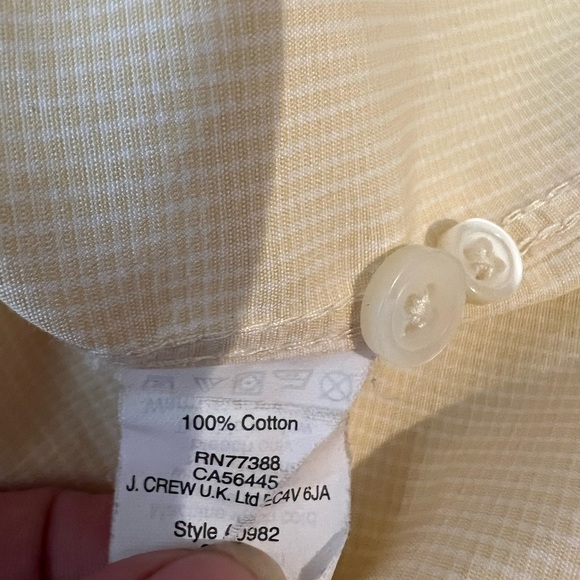 J Crew Thompson Wrinkle Free 80’s 2-Ply Button Down Shirt Mini Gingham Size M - Picture 11 of 12